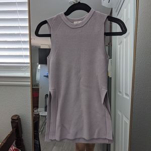 Light purple knit Wilfred tank